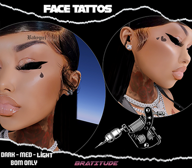 Second Life Marketplace - BRAT // Baby Girl Face tattoos